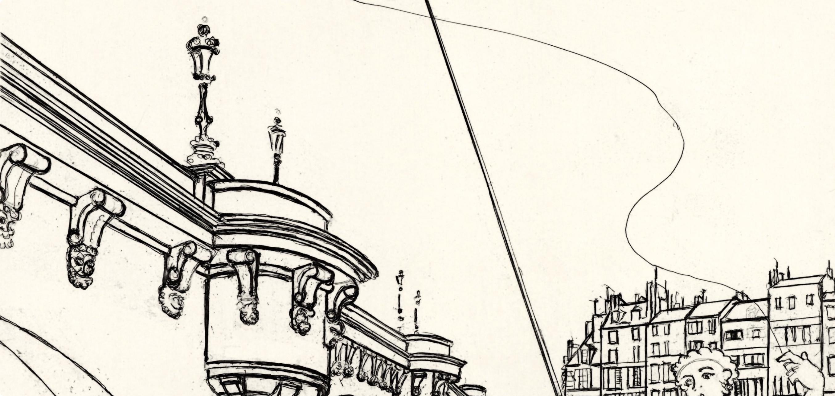André Derain, Le Pont Neuf, A La gloire à Paris, Limited Edition Etching