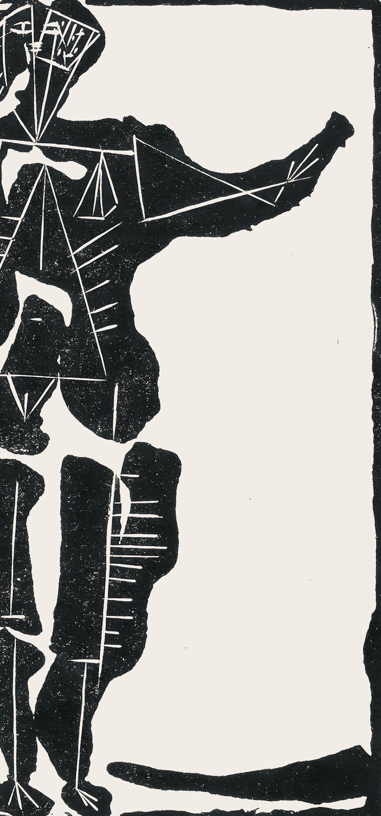 Pablo Picasso, Composition (Cramer 36; Bloch 360; Horodisch A6), Non Vouloir, Limited Edition Zincograph