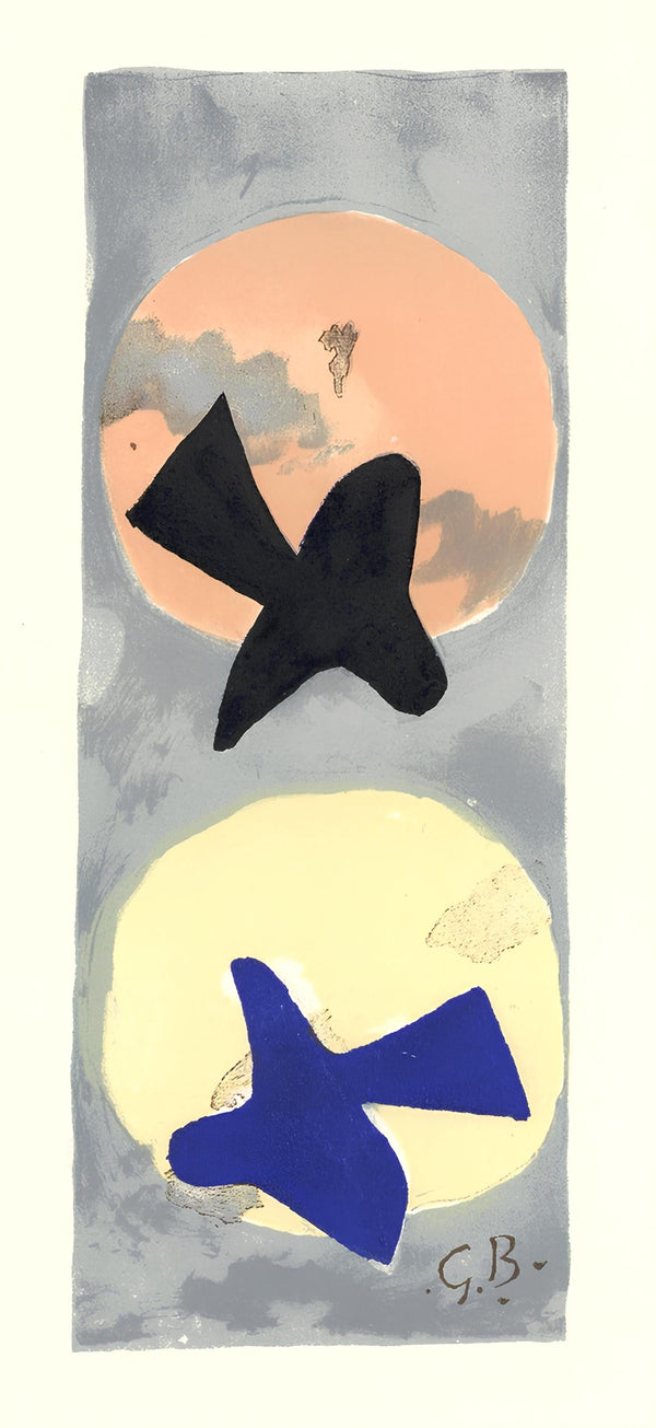 Georges Braque, Soleil et Lune II (Maeght 1035), Derrière le miroir, Limited Edition Lithograph