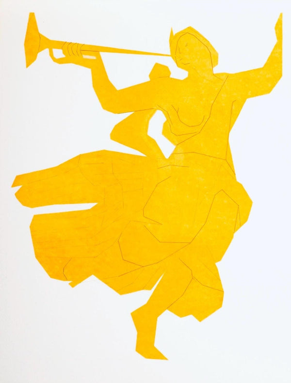 André Beaudin, Femme à la Trompette, Regards sur Paris, Limited Edition Lithograph