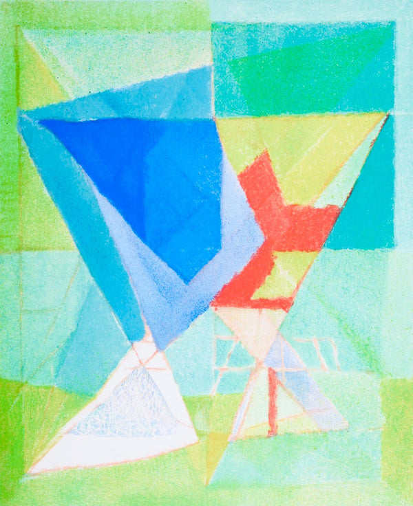 Jacques Villon, Composition (Ginestet/Pouillon 65-72), Jacques Villon, Huit lithographies, Limited Edition Lithograph