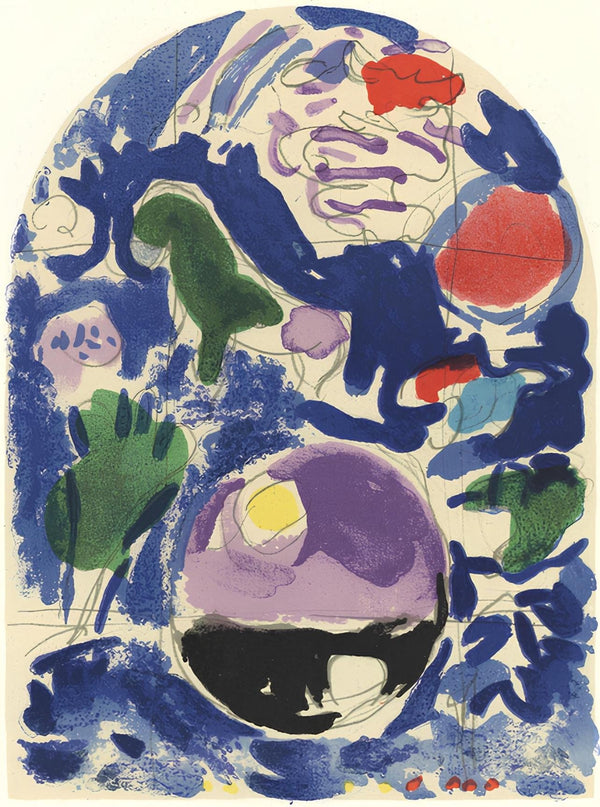 Marc Chagall, Tribe of Simeon, Jerusalem Windows, Limited Edition Lithograph