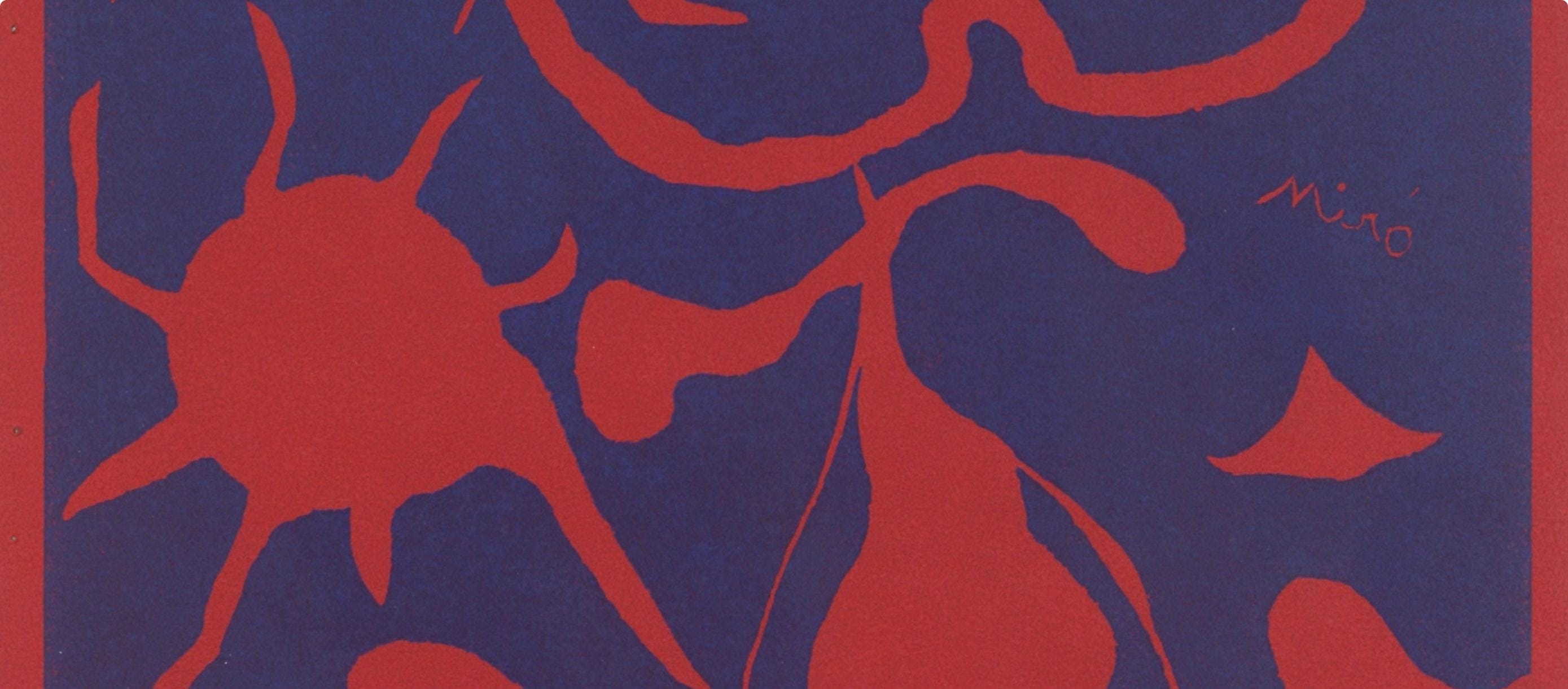 Joan Miró, Composition (Cramer 6; Dupin 40; Mourlot 1967), XXe siècle, Limited Edition Linocut