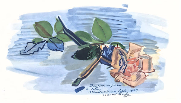 Raoul Dufy, Les roses coupées, Vacances forcées