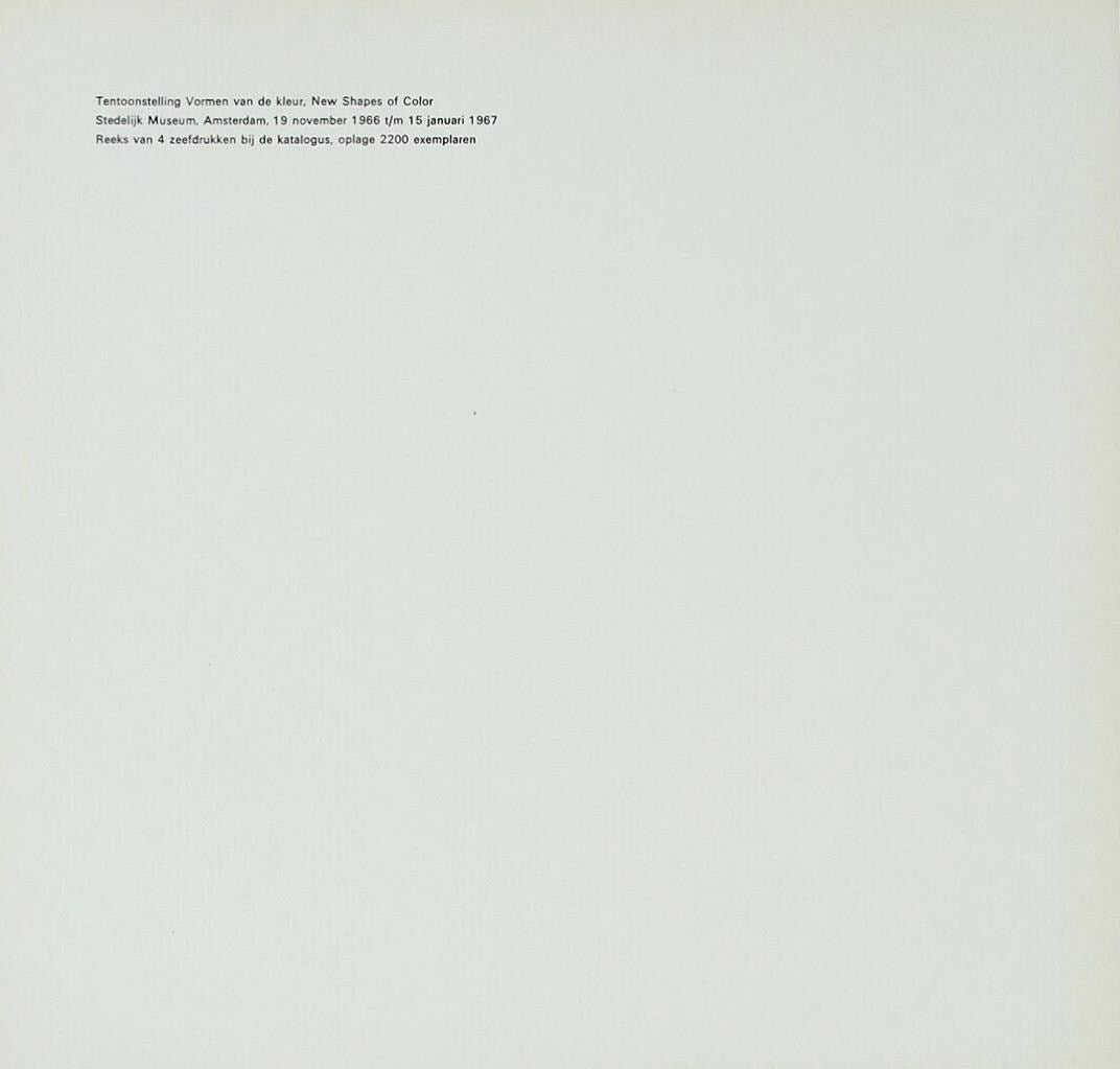 Ellsworth Kelly, Composition (Axsom I-d), Vormen van de Kleur, Limited Edition Silkscreen