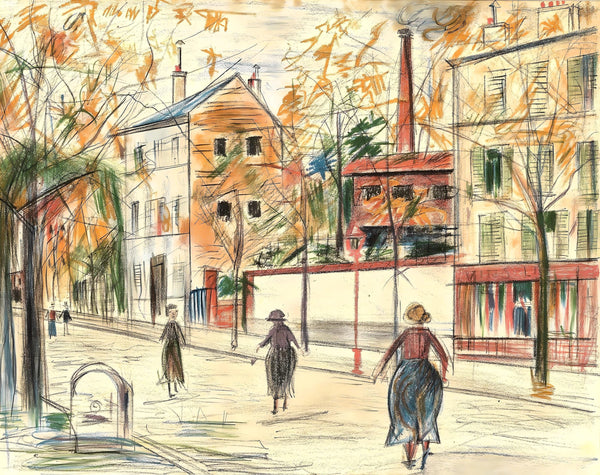 Maurice Utrillo, Composition, Éloge de Maurice Utrillo, Limited Edition Lithograph