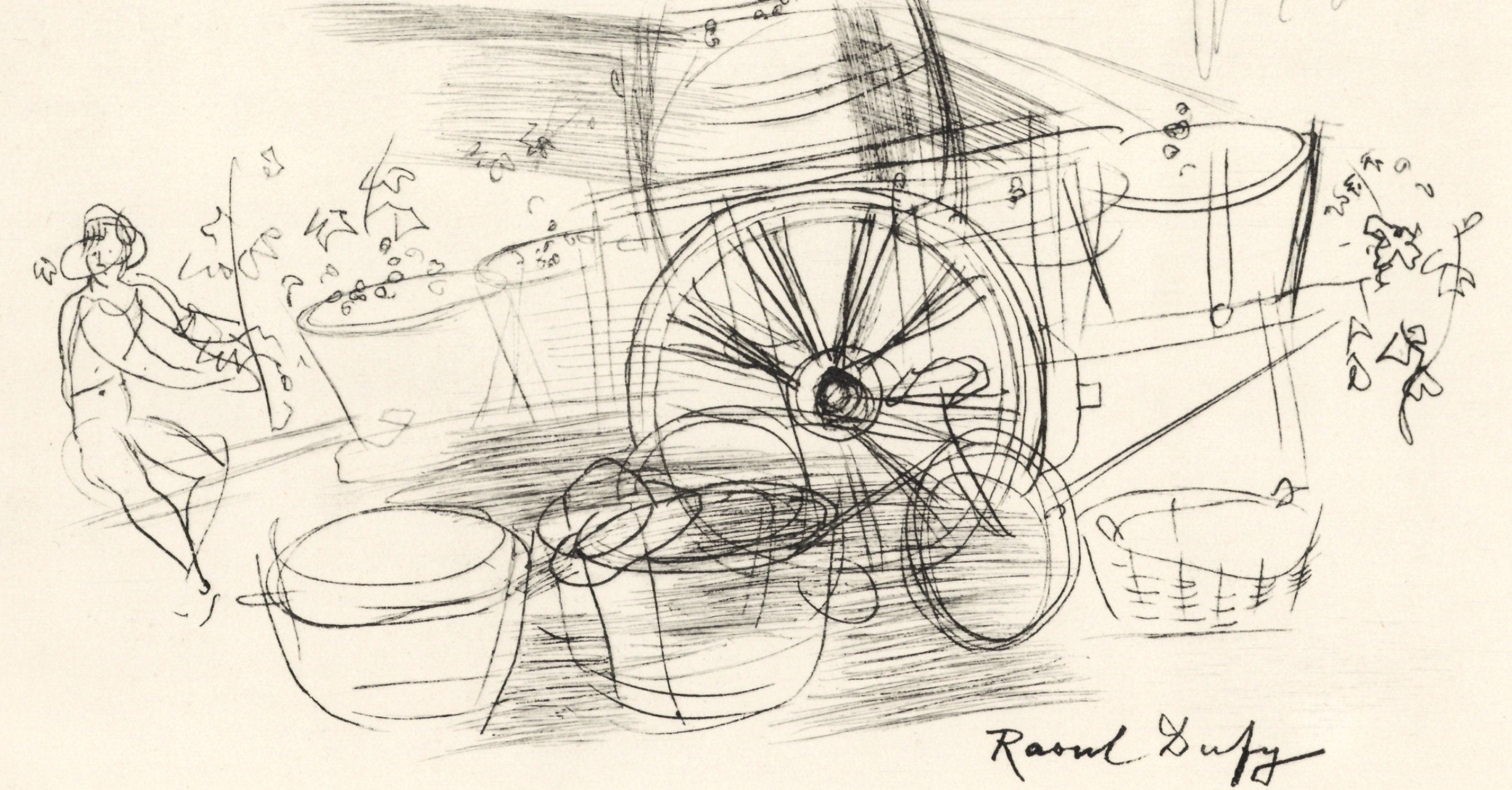 Raoul Dufy, Vendanges, Vins, Fleurs et Flammes, Limited Edition Lithograph