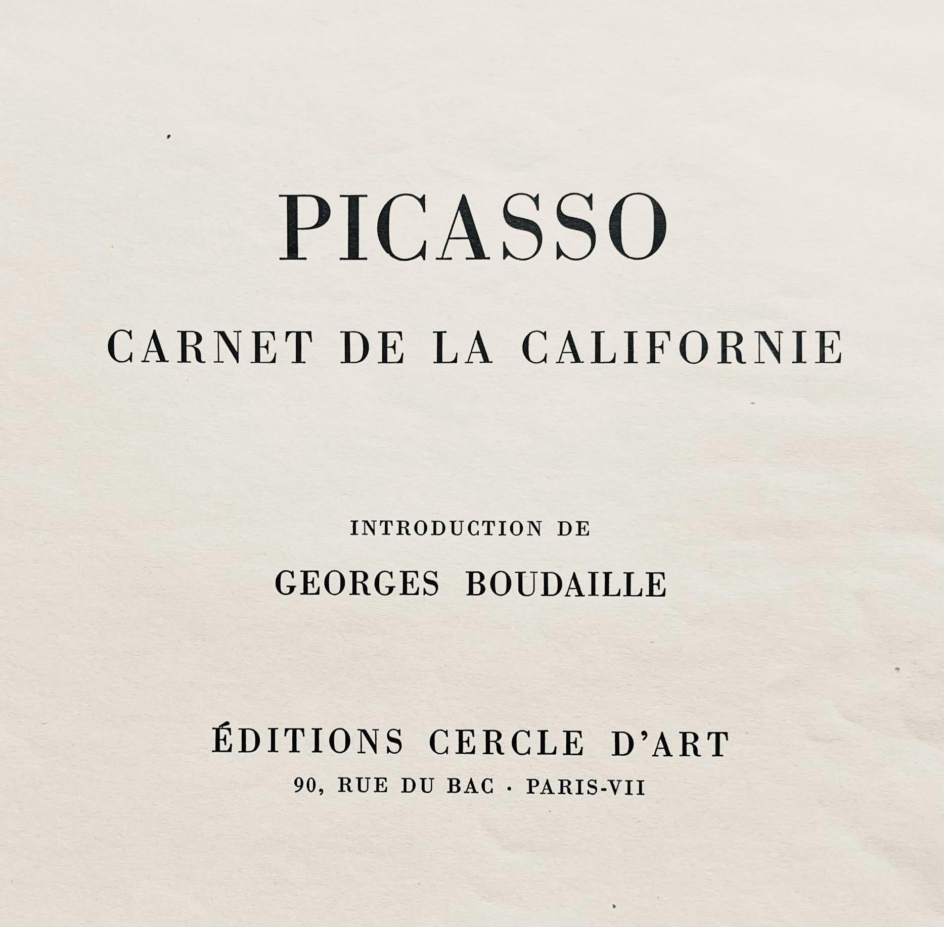 Pablo Picasso, Composition (Cramer 101), Carnet de la Californie, Limited Edition Lithograph
