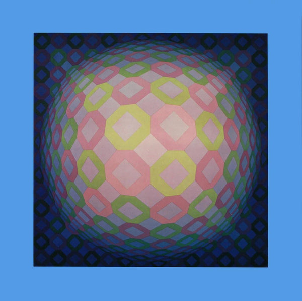 Victor Vasarely, Composition, Octogone, Limited Edition Héliogravure