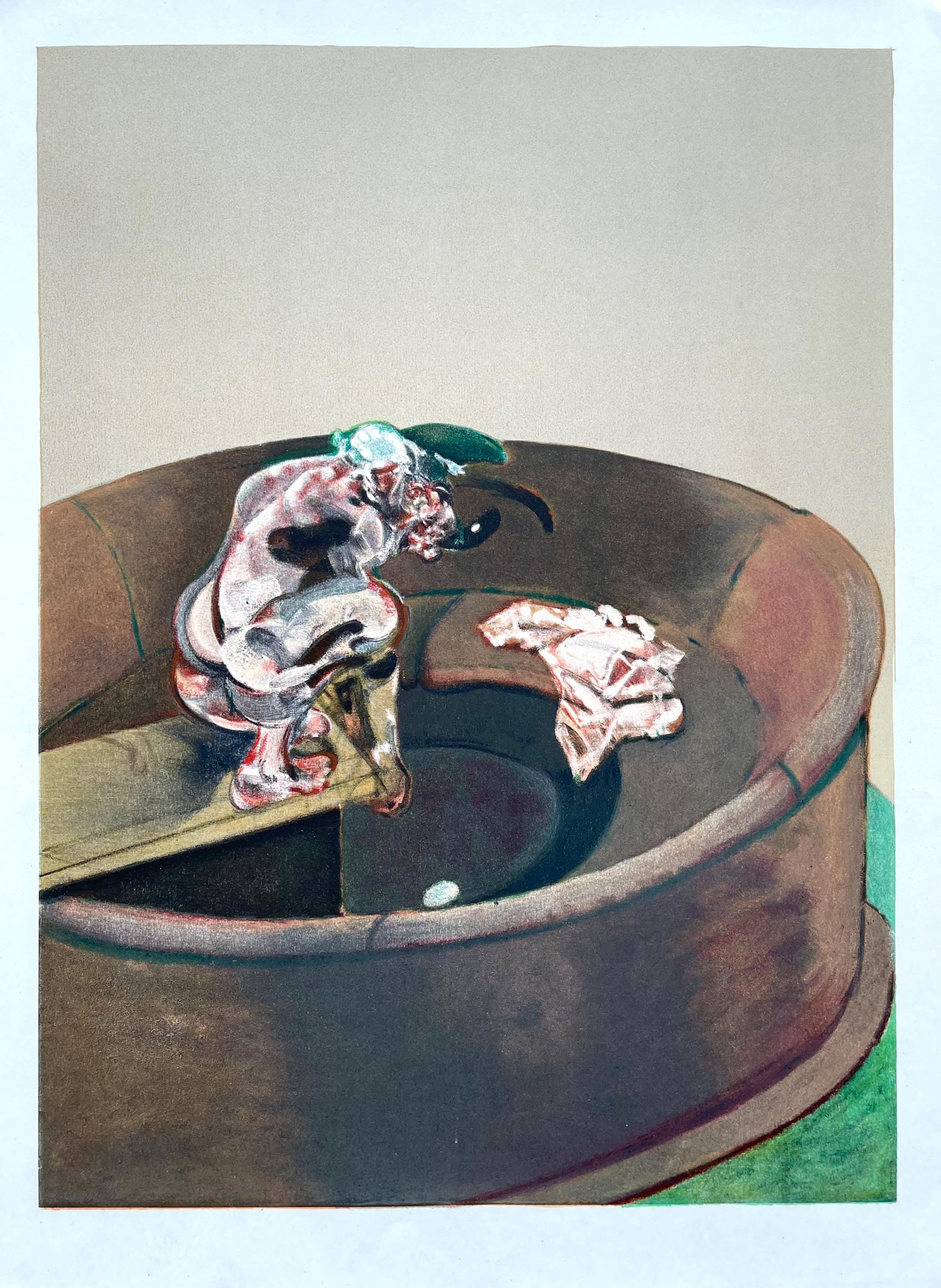Francis Bacon, Portrait of George Dyer Crouching, Derrière le miroir, Limited Edition Lithograph