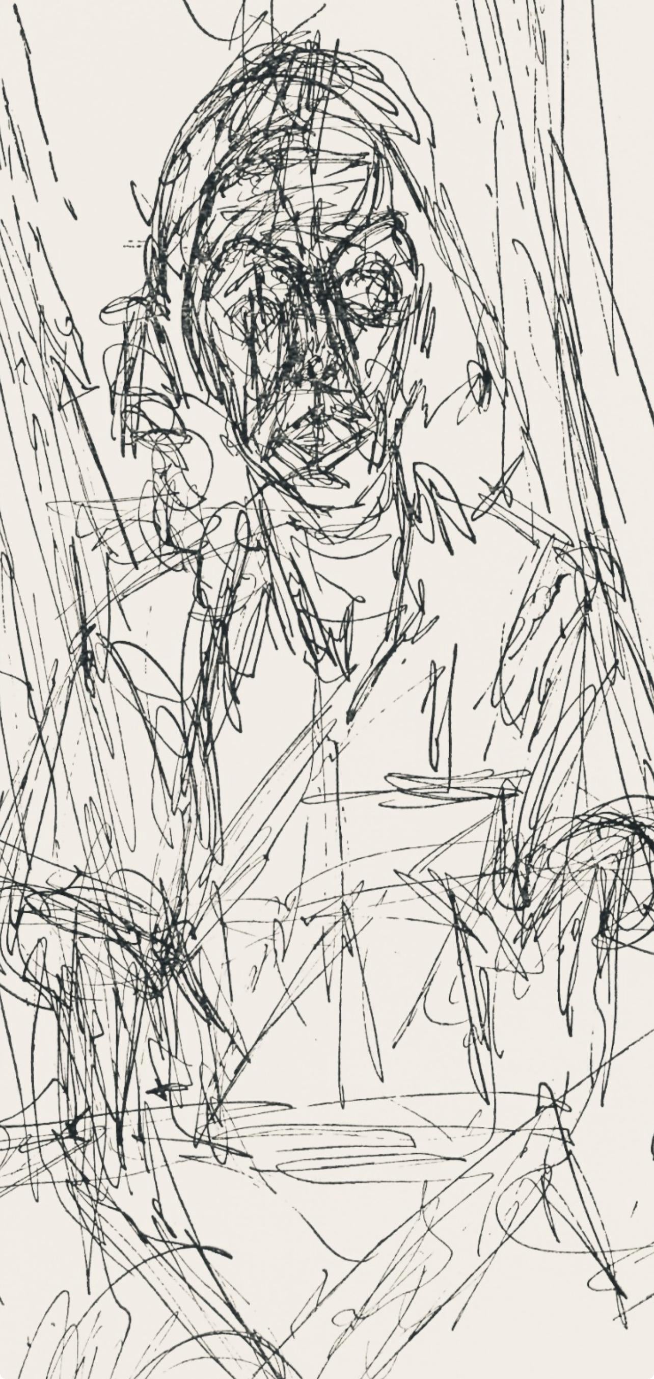 Alberto Giacometti, Composition, XXe siècle, Limited Edition Etching
