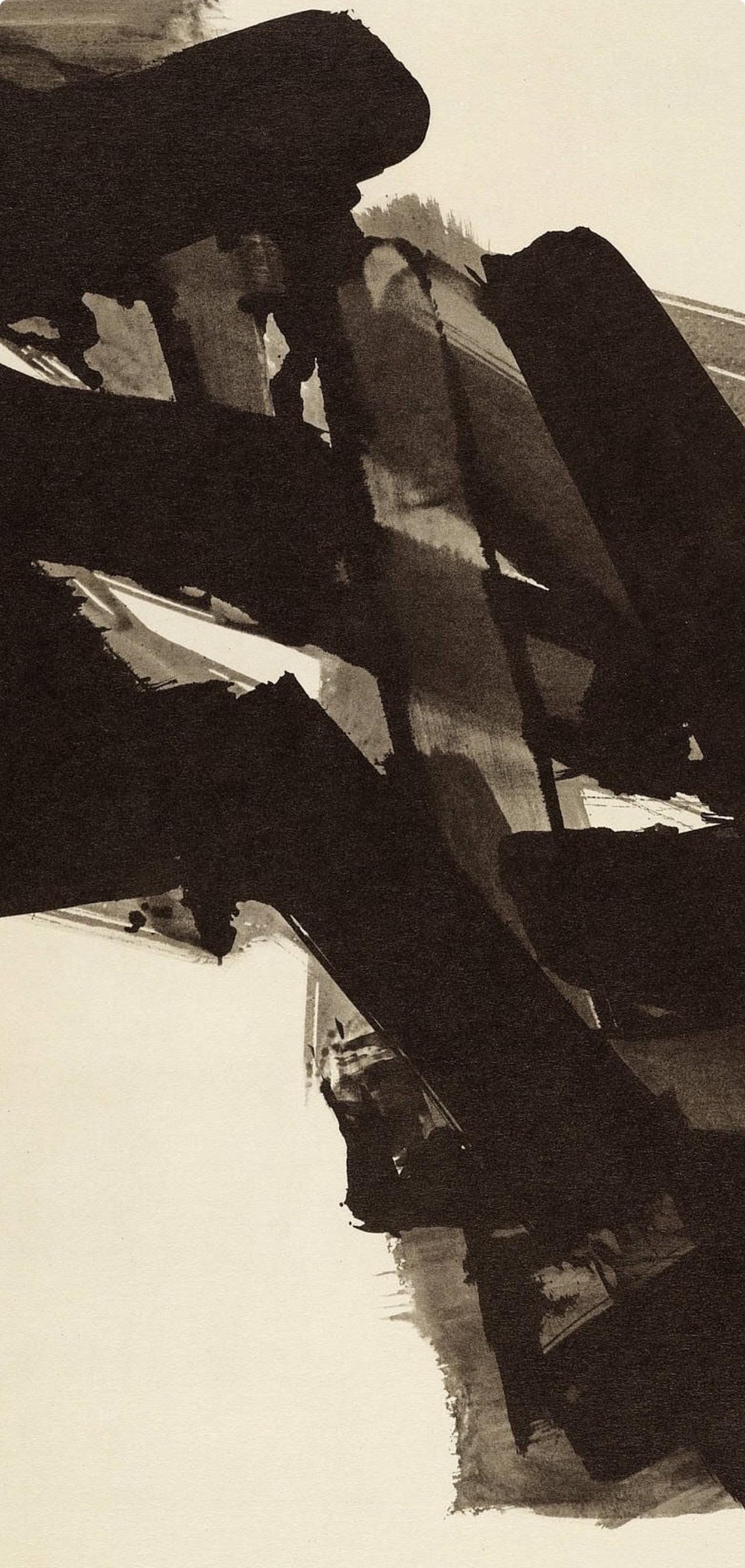 Pierre Soulages, Composition, Pierre Soulages, Peintres d'aujourd'hui, Limited Edition Lithograph