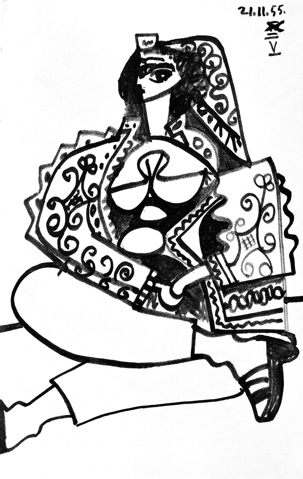 Pablo Picasso, Composition (Cramer 101), Carnet de la Californie, Limited Edition Lithograph