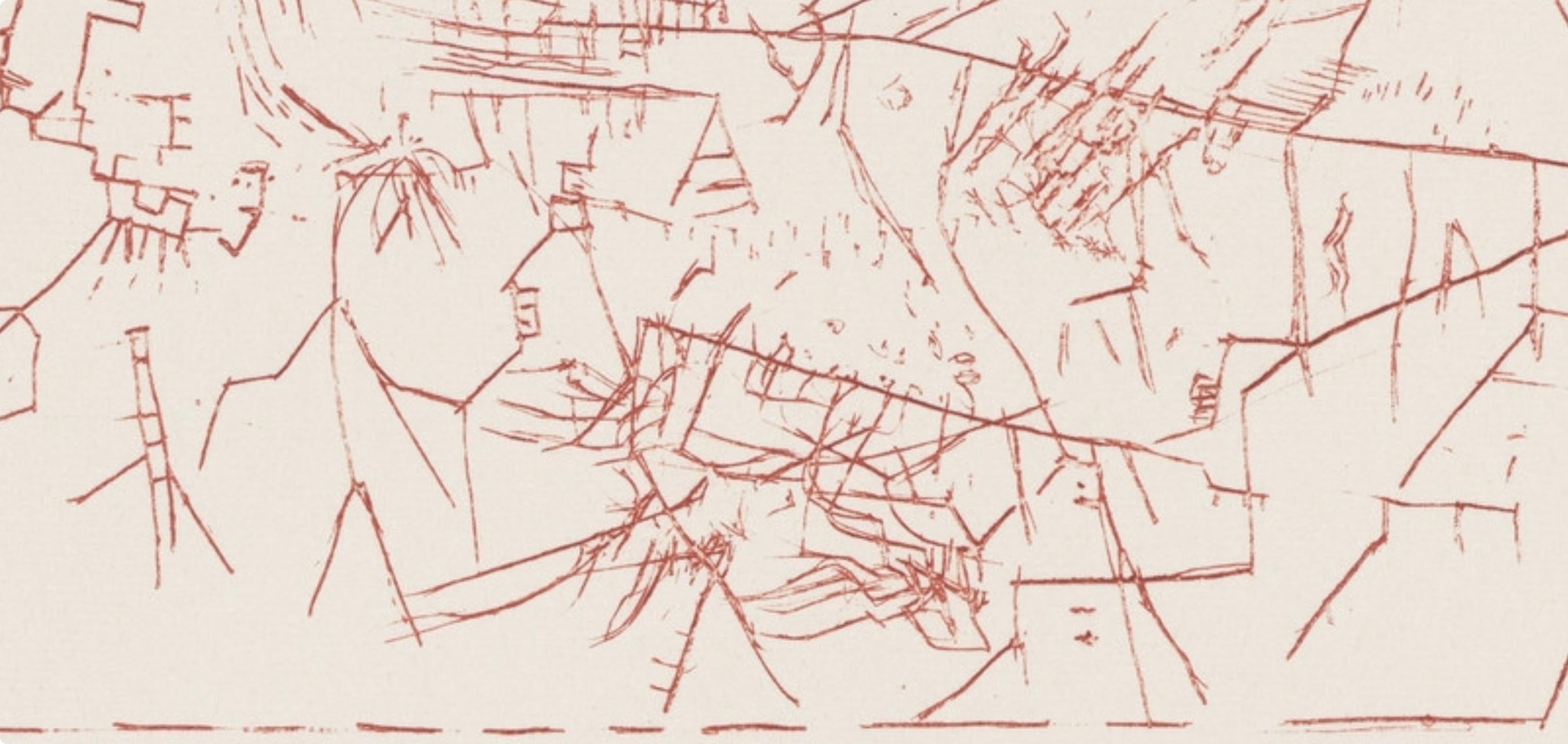 Wols, Composition, Feuilles éparses, Limited Edition Etching