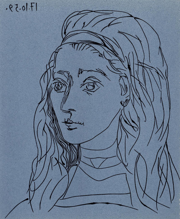 Pablo Picasso, Jacqueline (Orozco 214), Grabados al linóleo, Limited Edition Linocut