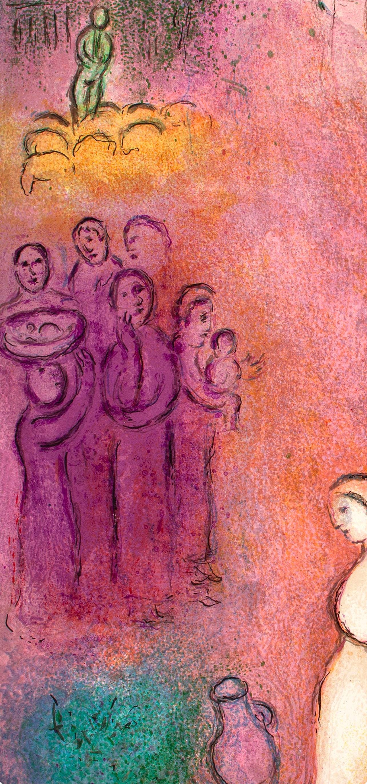 Marc Chagall, Sacrifice aux Nymphes, Daphnis et Chloé, Limited Edition Héliogravure