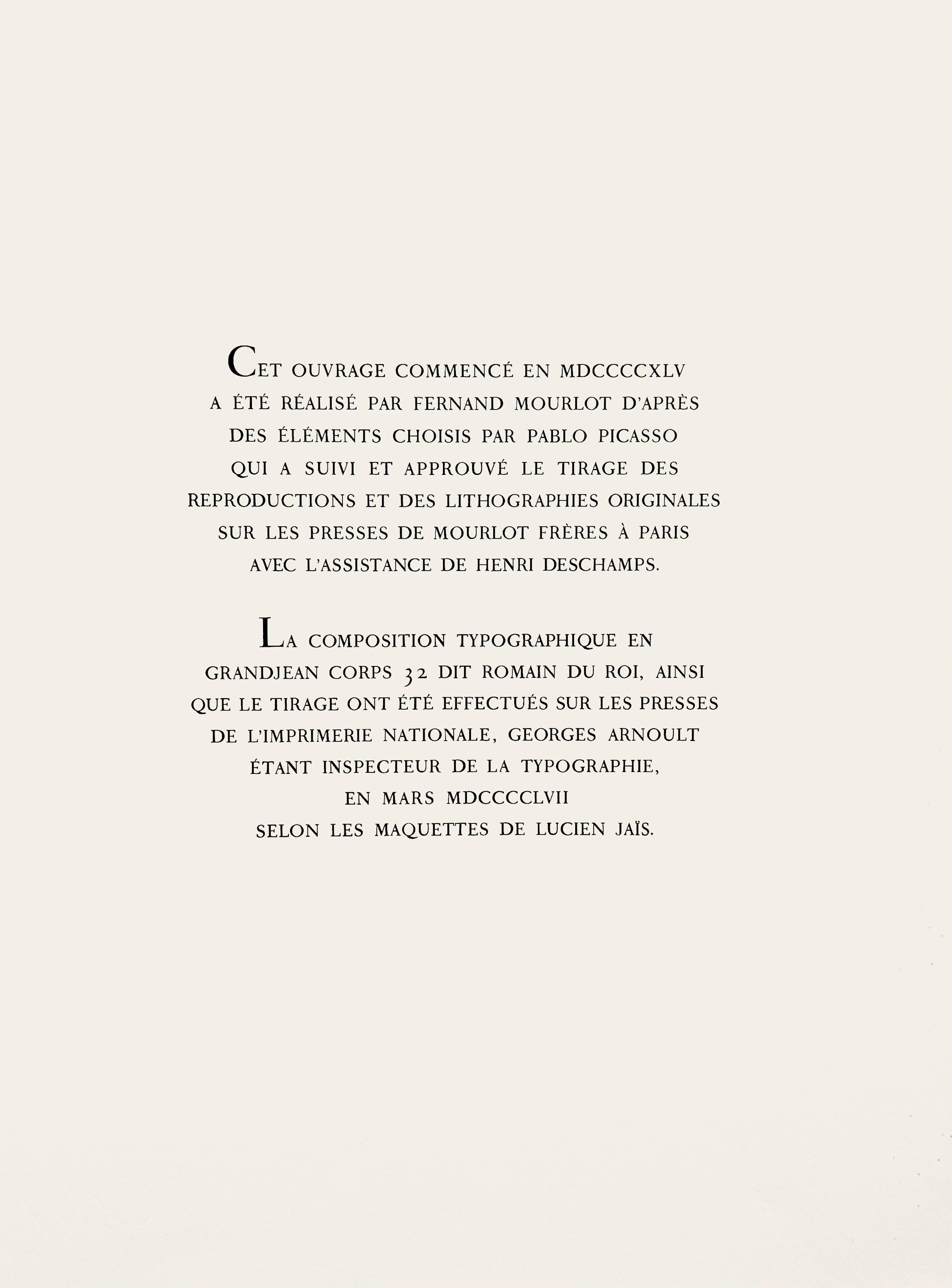 Pablo Picasso, Composition (Cramer 88), Dans l'Atelier de Picasso, Limited Edition Lithograph