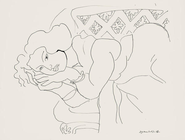 Henri Matisse, Série D, var. 9 (Duthuit 9), Henri Matisse, Dessins, Thèmes et variations, Limited Edition Lithograph