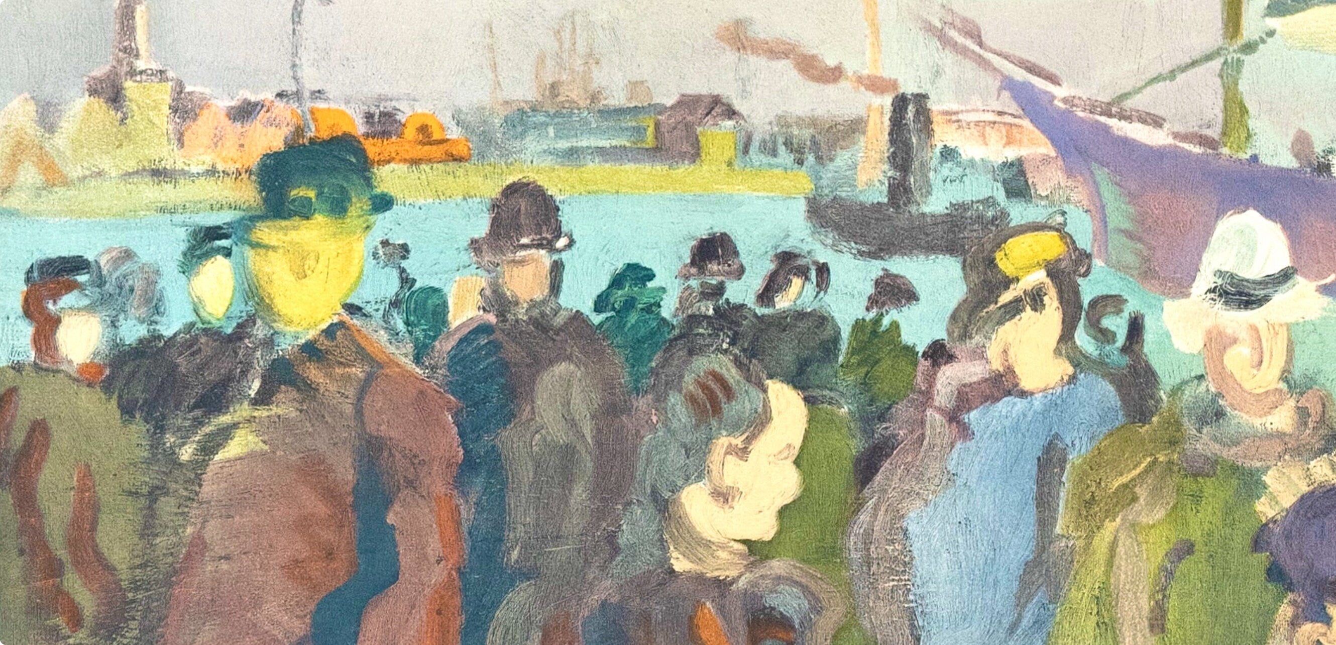 Raoul Dufy, Quai a Rouen, Raoul Dufy, Collection Pierre Lévy, Limited Edition Lithograph