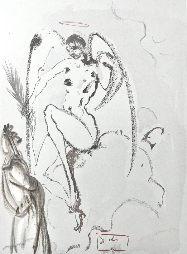 Salvador Dali, Paradies XXXII (Field 189-200; Michler/Löpsinger 1039-1138), Die Göttliche Komödie, Signed, Limited Edition Woodcut