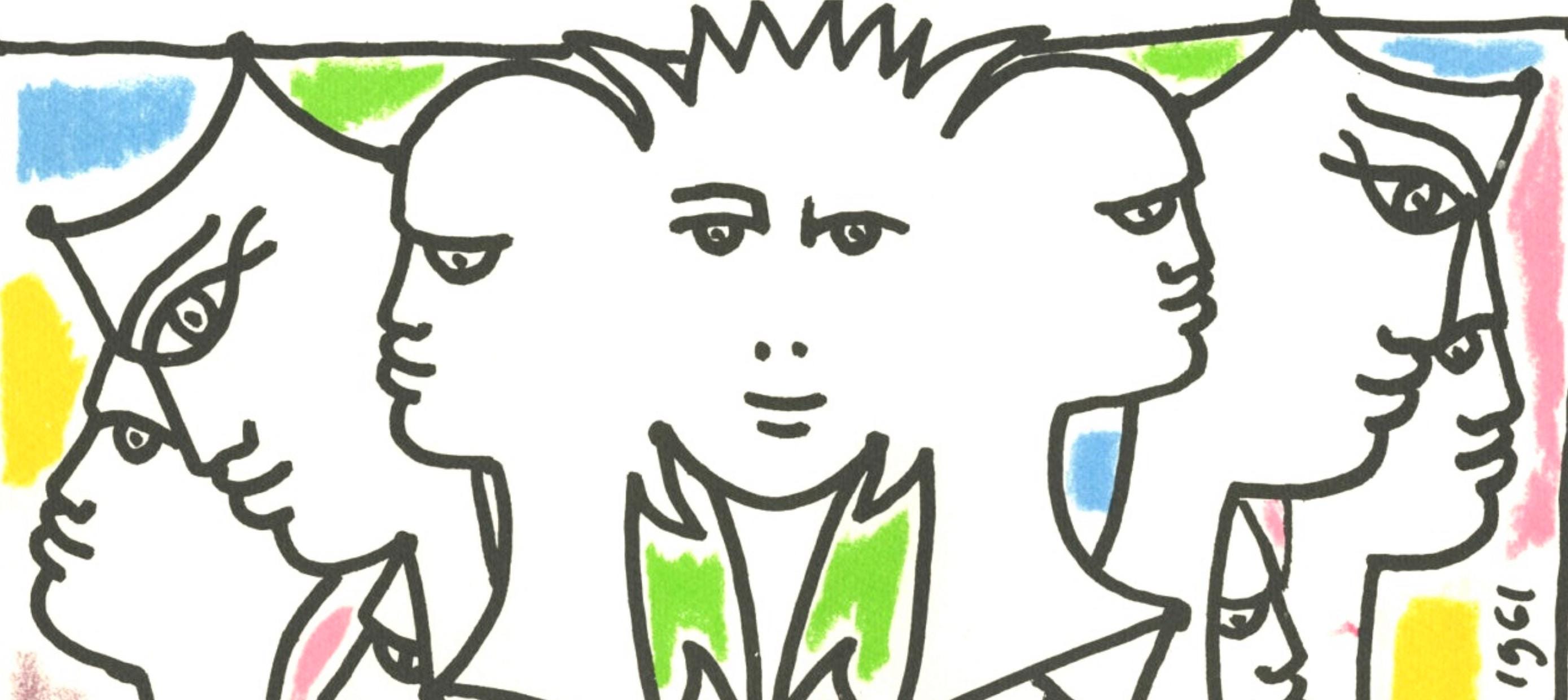 Jean Cocteau, Composition, Nous croyons en l'Europe, Limited Edition Silkscreen
