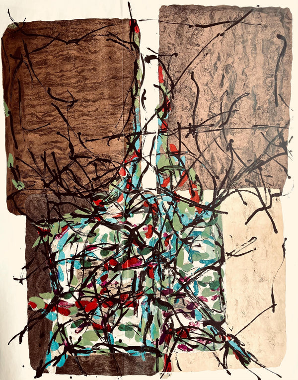 Jean-Paul Riopelle, Composition, Derrière le miroir, Limited Edition Lithograph