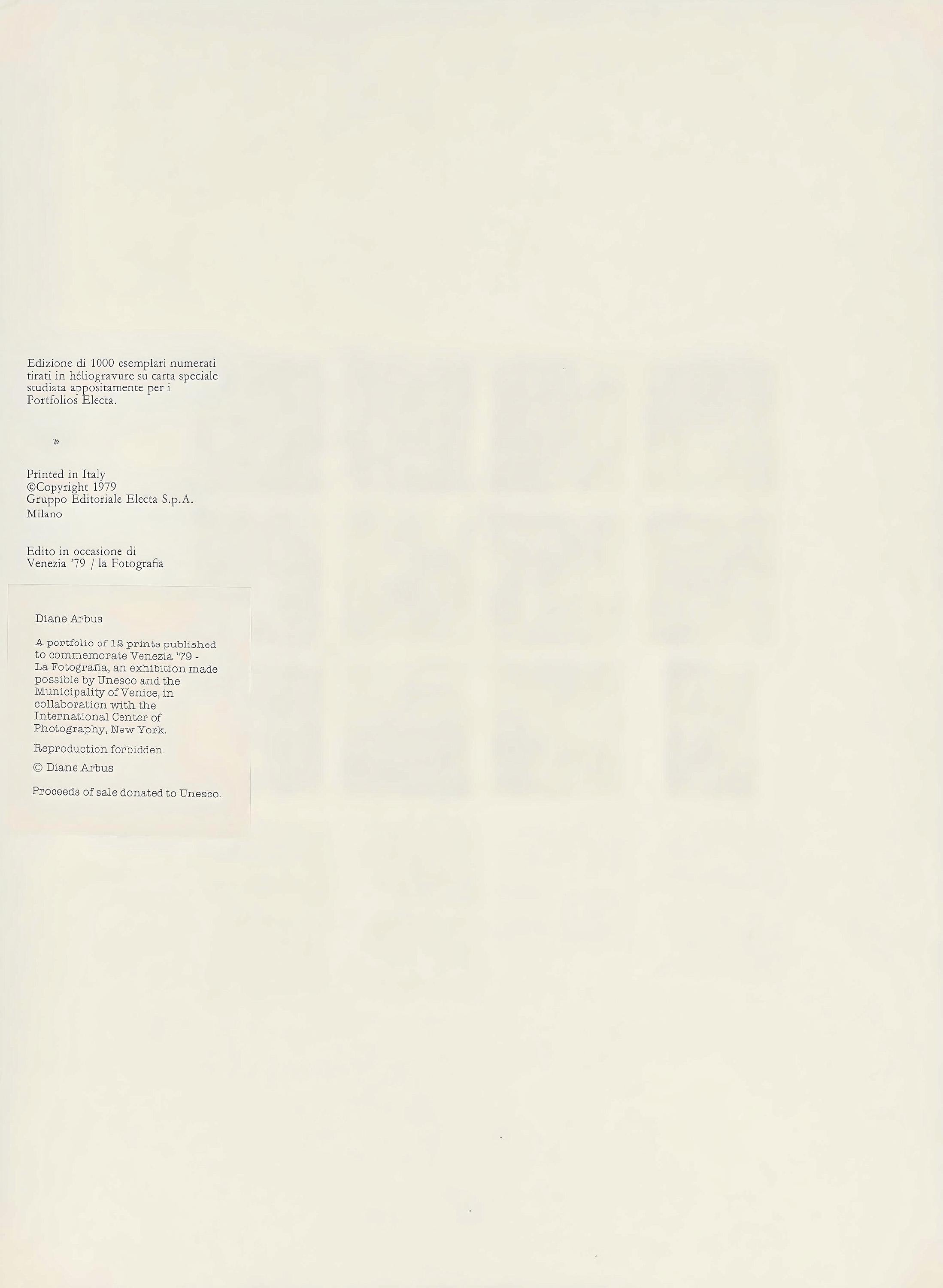 Diane Arbus, Composition, Diane Arbus, Electa Editrice Portfolios, Limited Edition Héliogravure