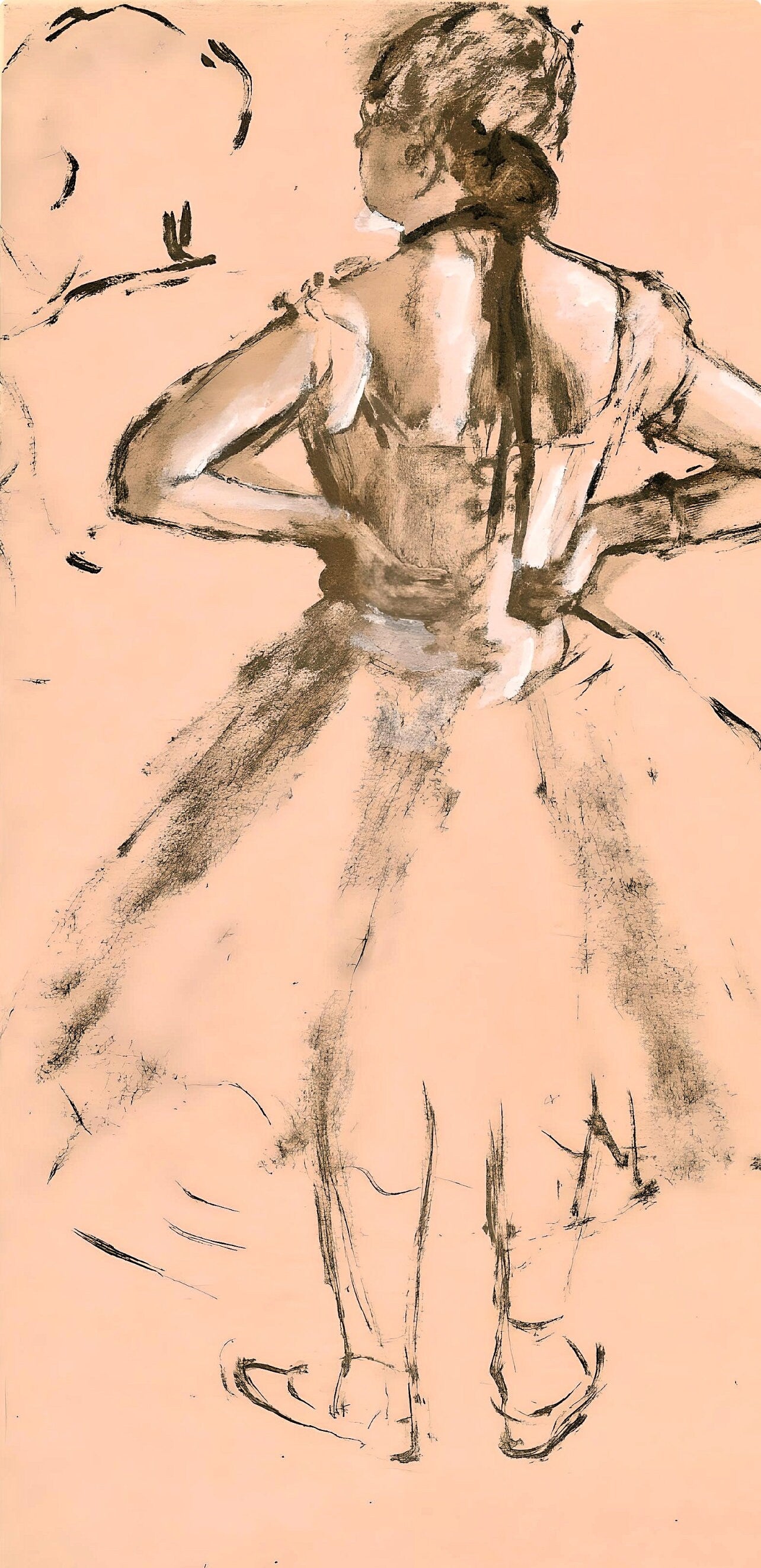 Edgar Degas, La Danseuse de dos, E. Degas Monotypes, Limited Edition Monotype