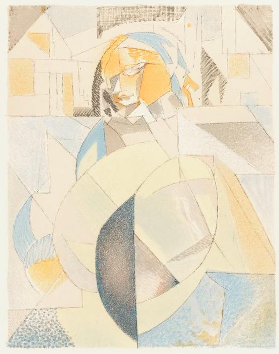 Jacques Villon, Composition, Regards sur Paris, Limited Edition Lithograph