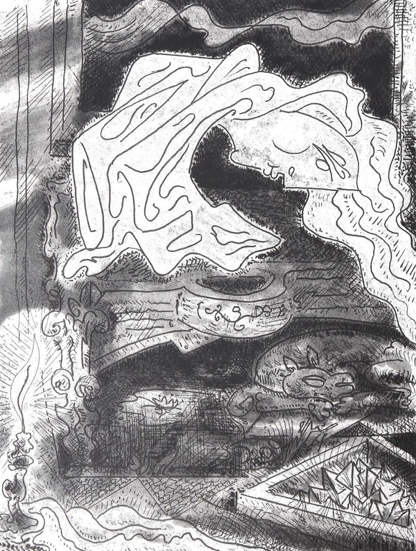 André Masson, Composition (Cramer 99), Le Septieme Chant, Limited Edition Engraving