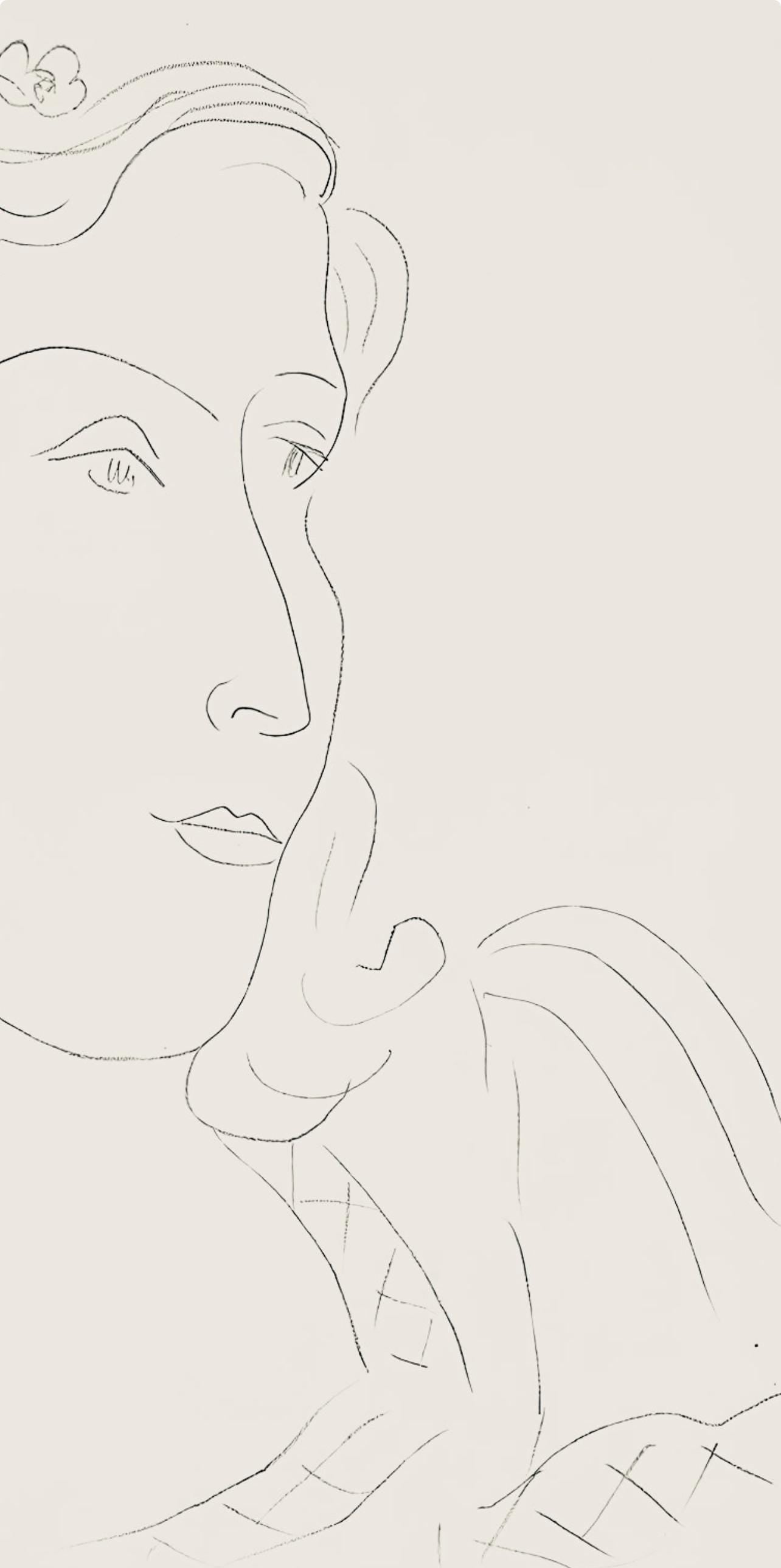 Henri Matisse, Série O, var. 12 (Duthuit 9), Henri Matisse, Dessins, Thèmes et variations, Limited Edition Lithograph