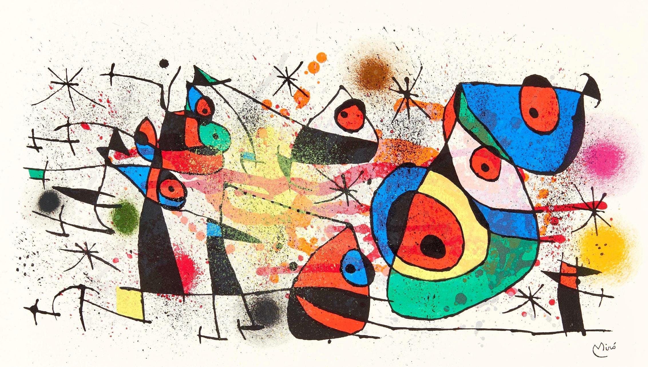 Joan Miró, Composition (Cramer 183; Mourlot 928), Limited Edition Lithograph