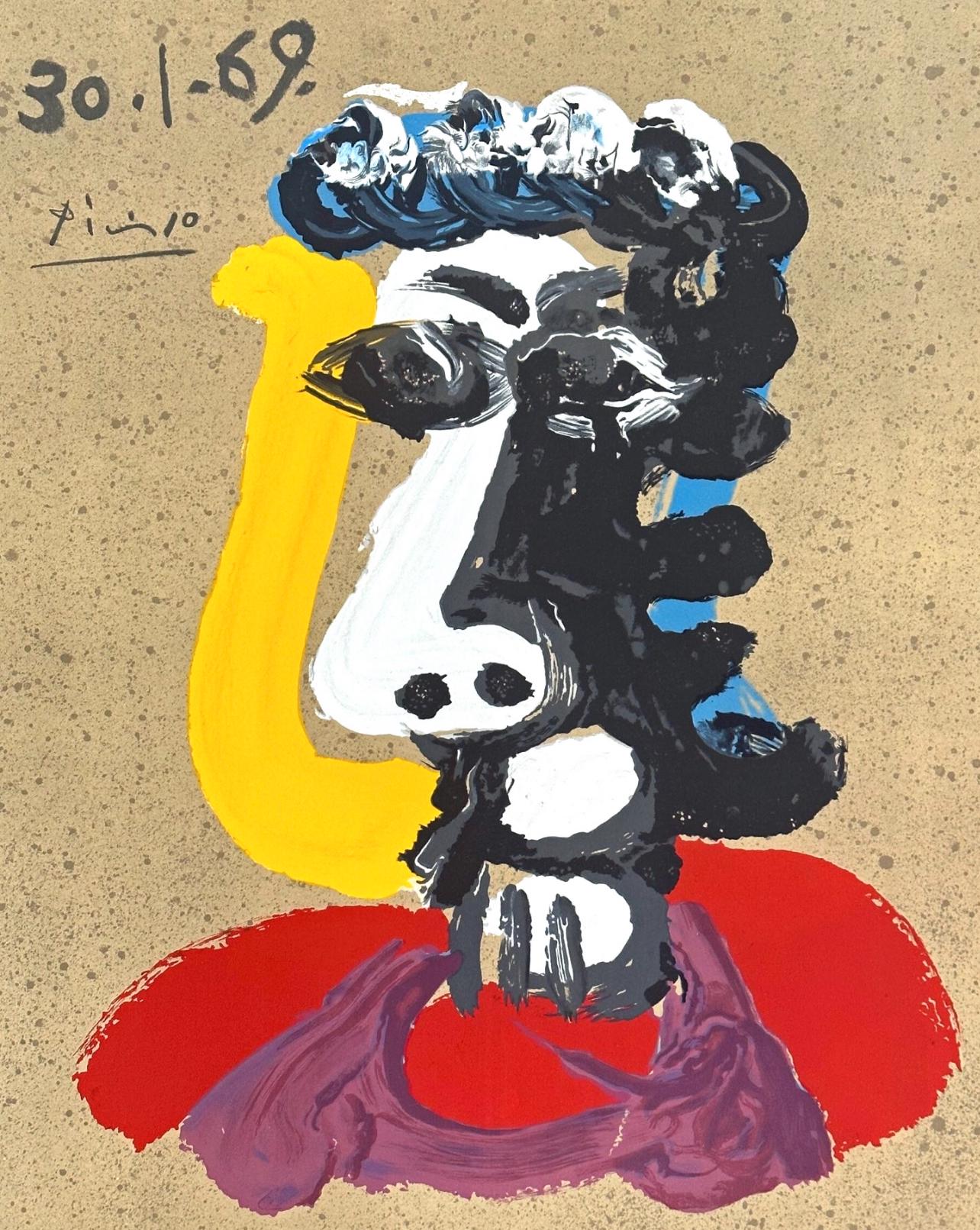 Pablo Picasso, Composition (Orozco 207-261), Vingt-Neuf Portraits Imaginaires, Limited Edition Lithograph