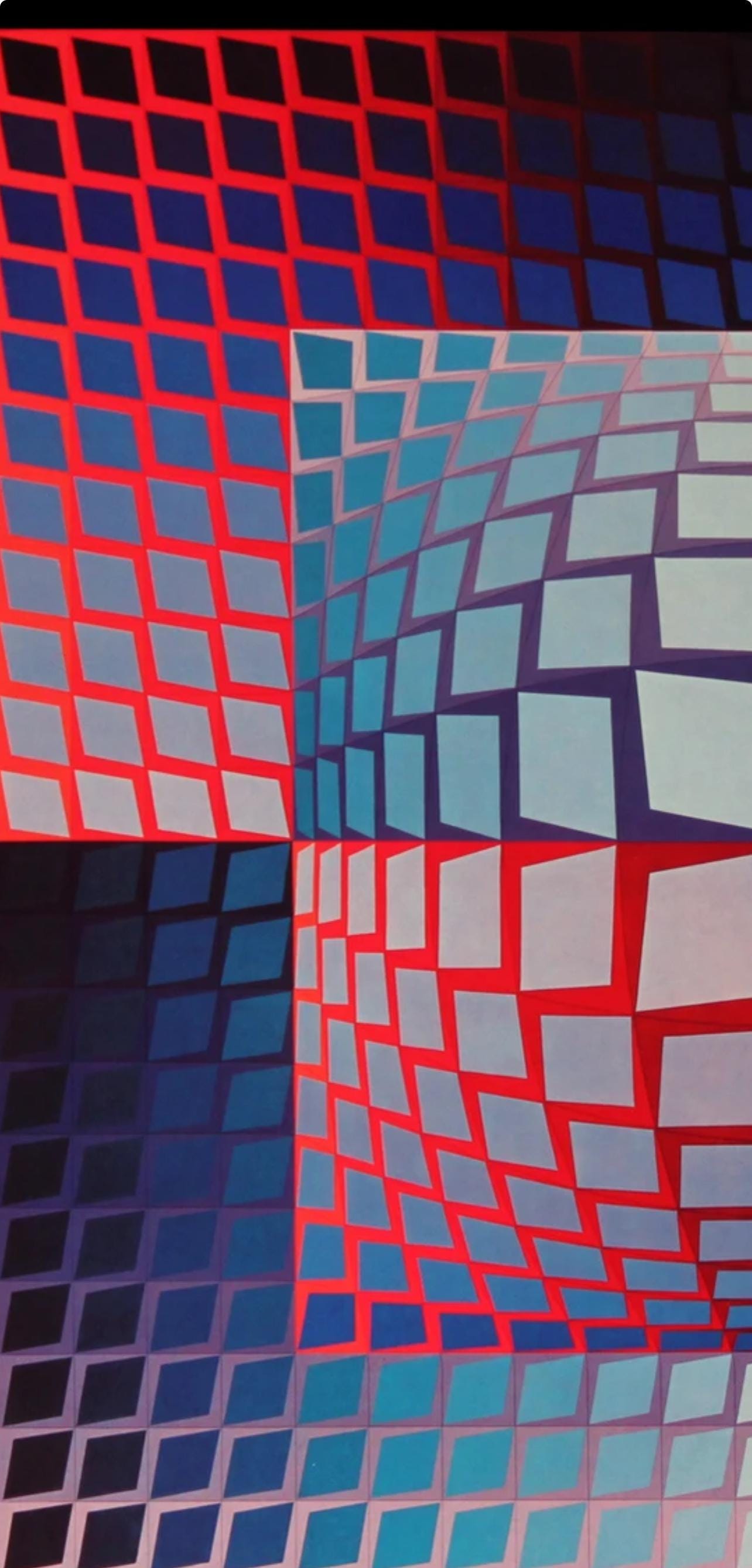 Victor Vasarely, Composition, Progressions I, Limited Edition Héliogravure