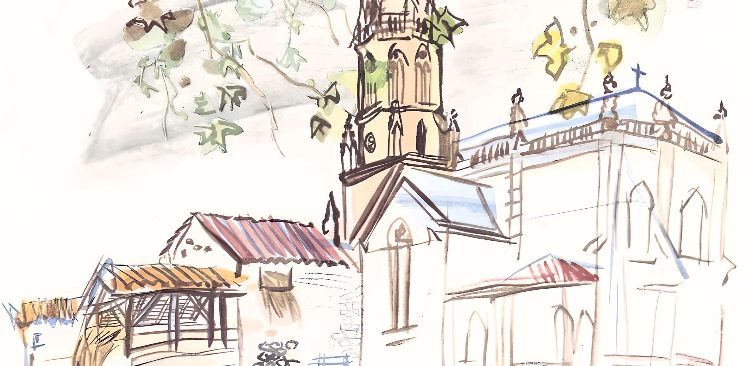 Raoul Dufy, L'église de Lestel, Vacances forcées