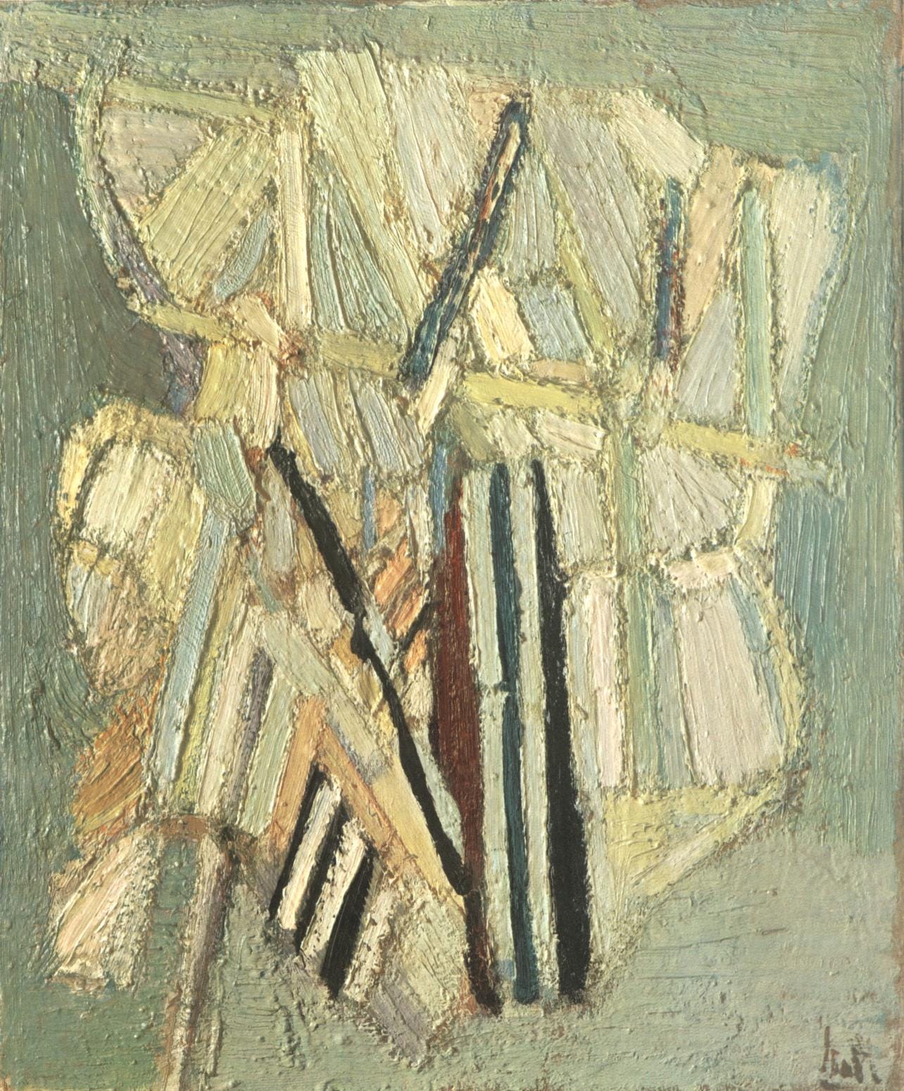 Nicolas de Staël, Composition, Nicolas de Staël, Peintres d'aujourd'hui, Limited Edition Lithograph