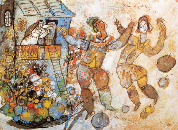 Théo Tobiasse, Romeo and Juliette II, Original Edition Offset Lithograph