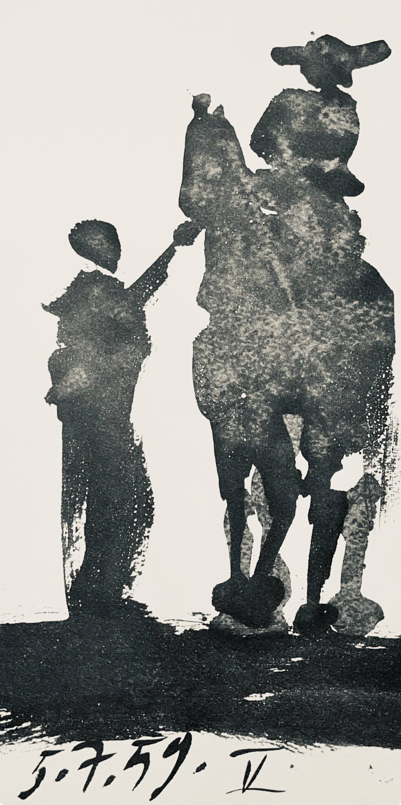 Pablo Picasso, Composition (Bloch 1276; Czwiklitzer 23), Toros y Toreros, Limited Edition Lithograph