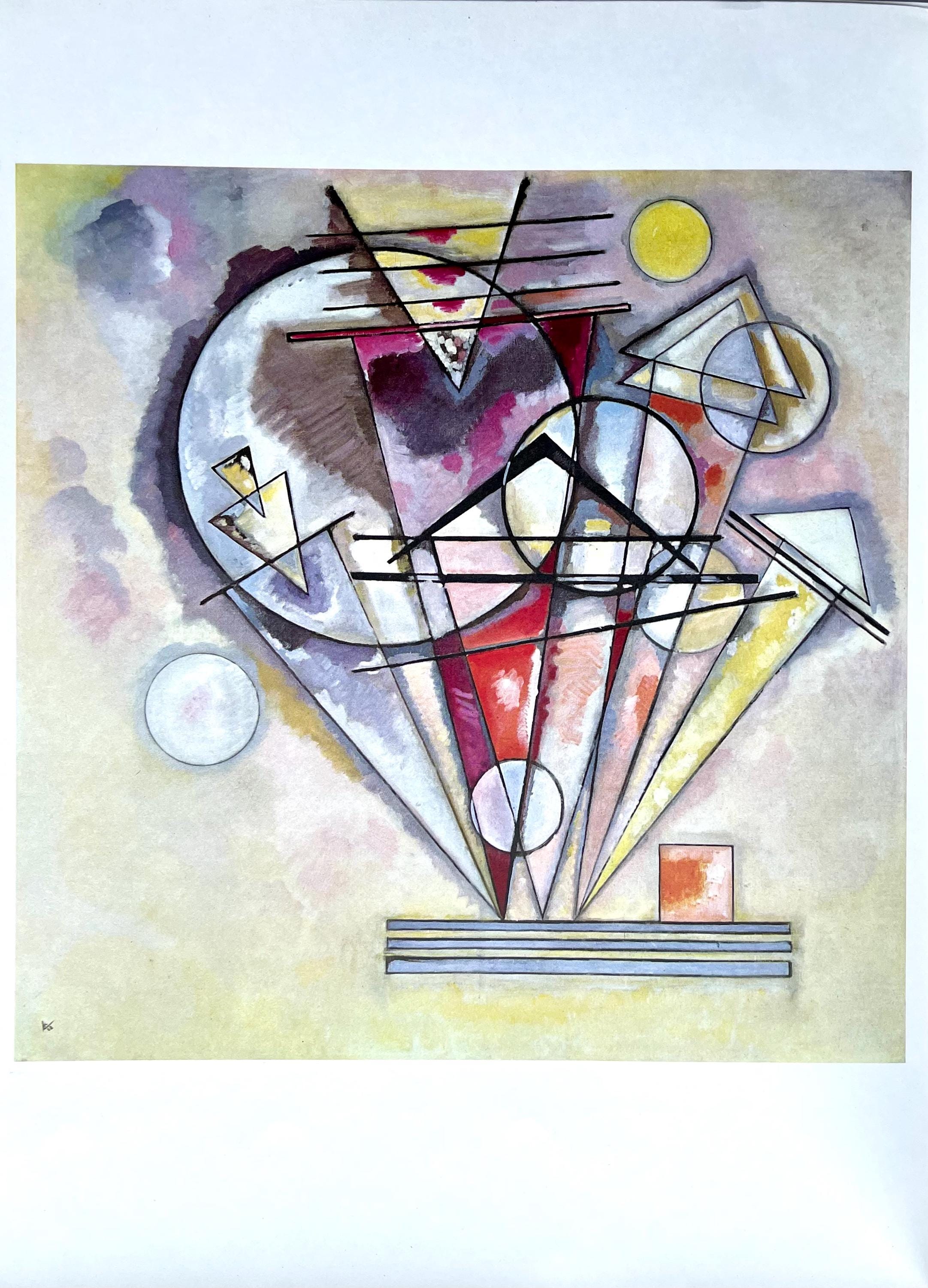 Wassily Kandinsky, Composition, Derrière le miroir, Limited Edition Lithograph