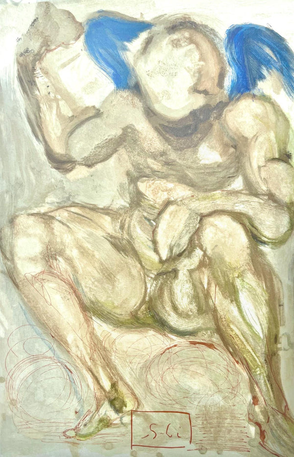 Salvador Dali, Fegefeuer XV (Field 189-200; Michler/Löpsinger 1039-1138), Die Göttliche Komödie, Signed, Limited Edition Woodcut