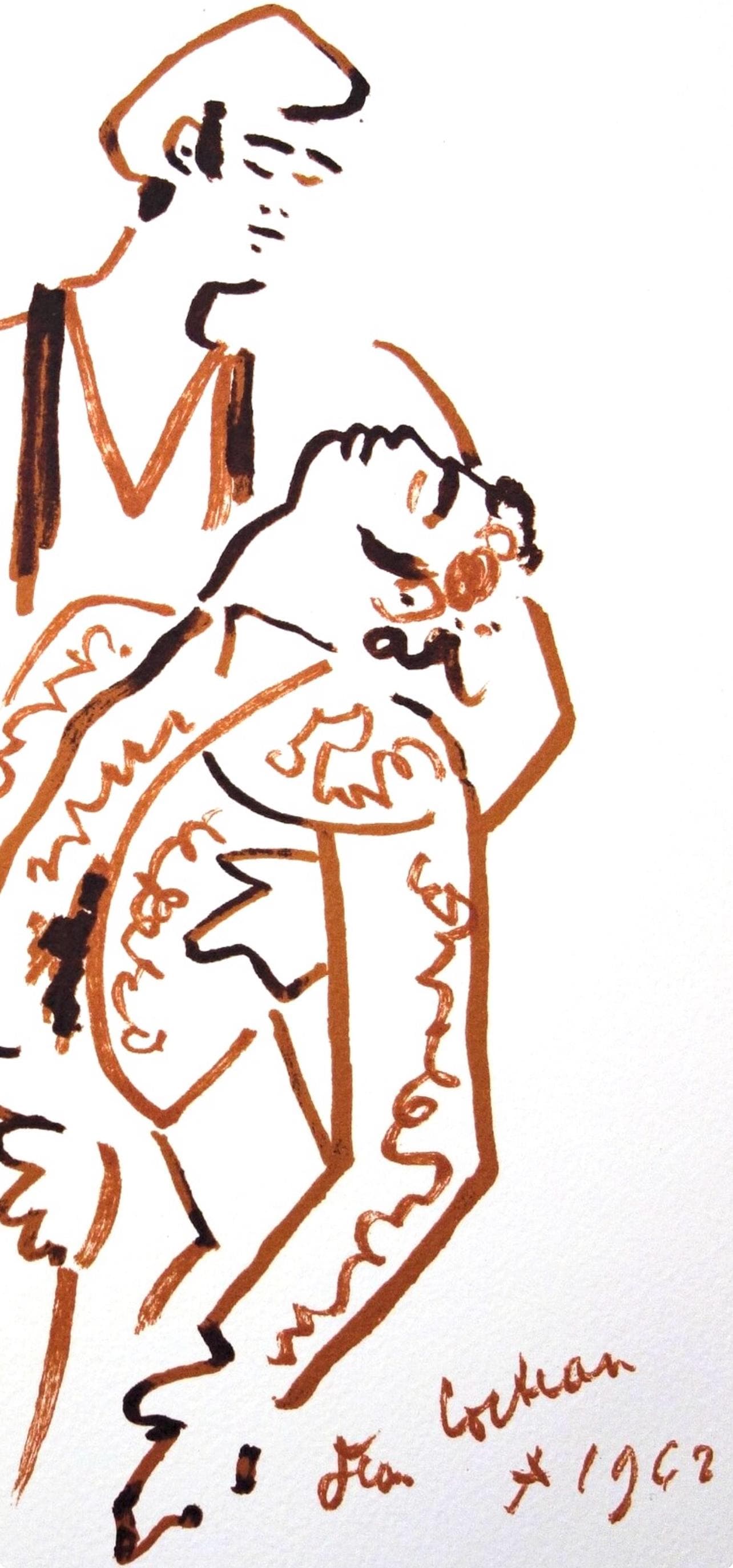 Jean Cocteau, Composition, Taureaux, Limited Edition Lithograph