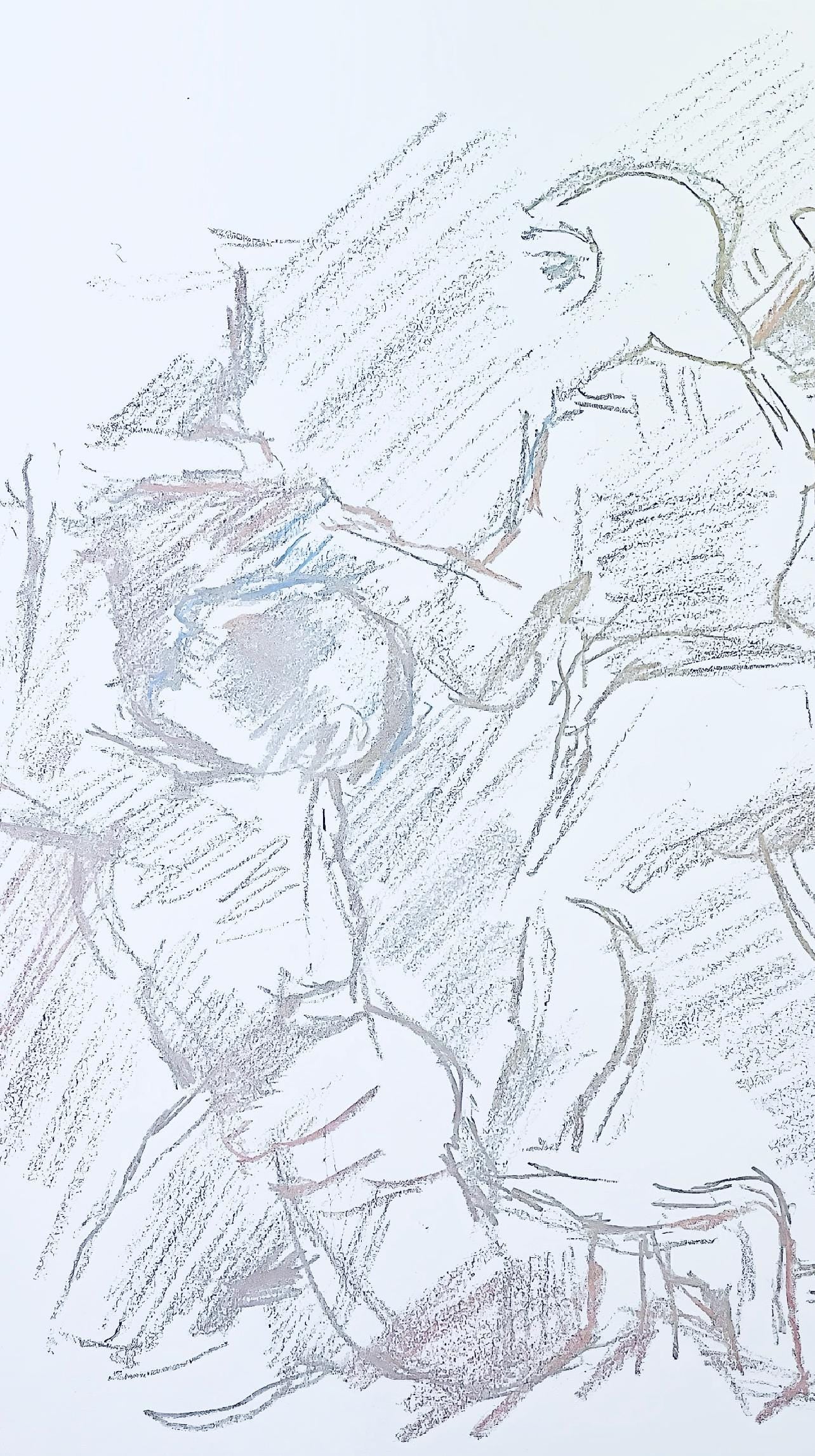 Oskar Kokoschka, Composition, Skizzenbuch der Italienischen Reise 1963, Limited Edition Lithograph