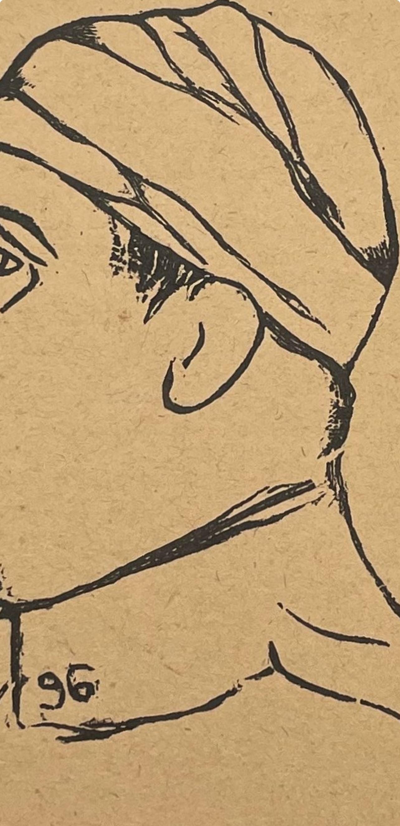 Pablo Picasso, Composition (Horodisch C2), Calligrammes, Limited Edition Woodcut