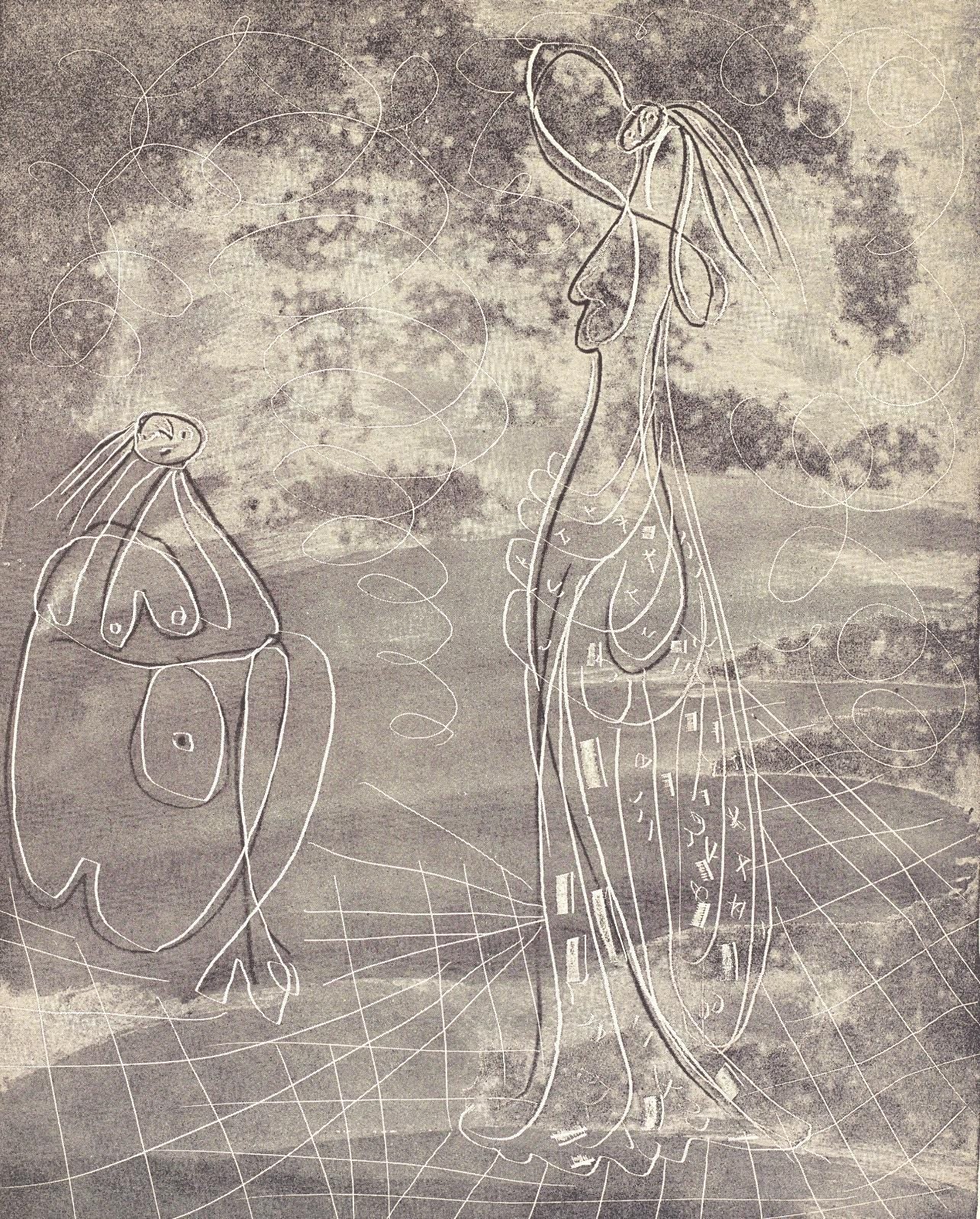 Pablo Picasso, Composition (Bloch 361a-e; Baer 683-688; Cramer 38), La Chèvre-Feuille, Limited Edition Engraving