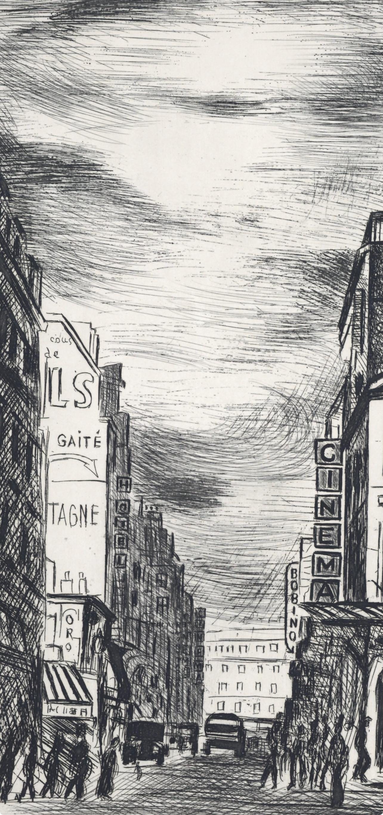 Moïse Kisling, Montparnasse, A La gloire à Paris, Limited Edition Etching