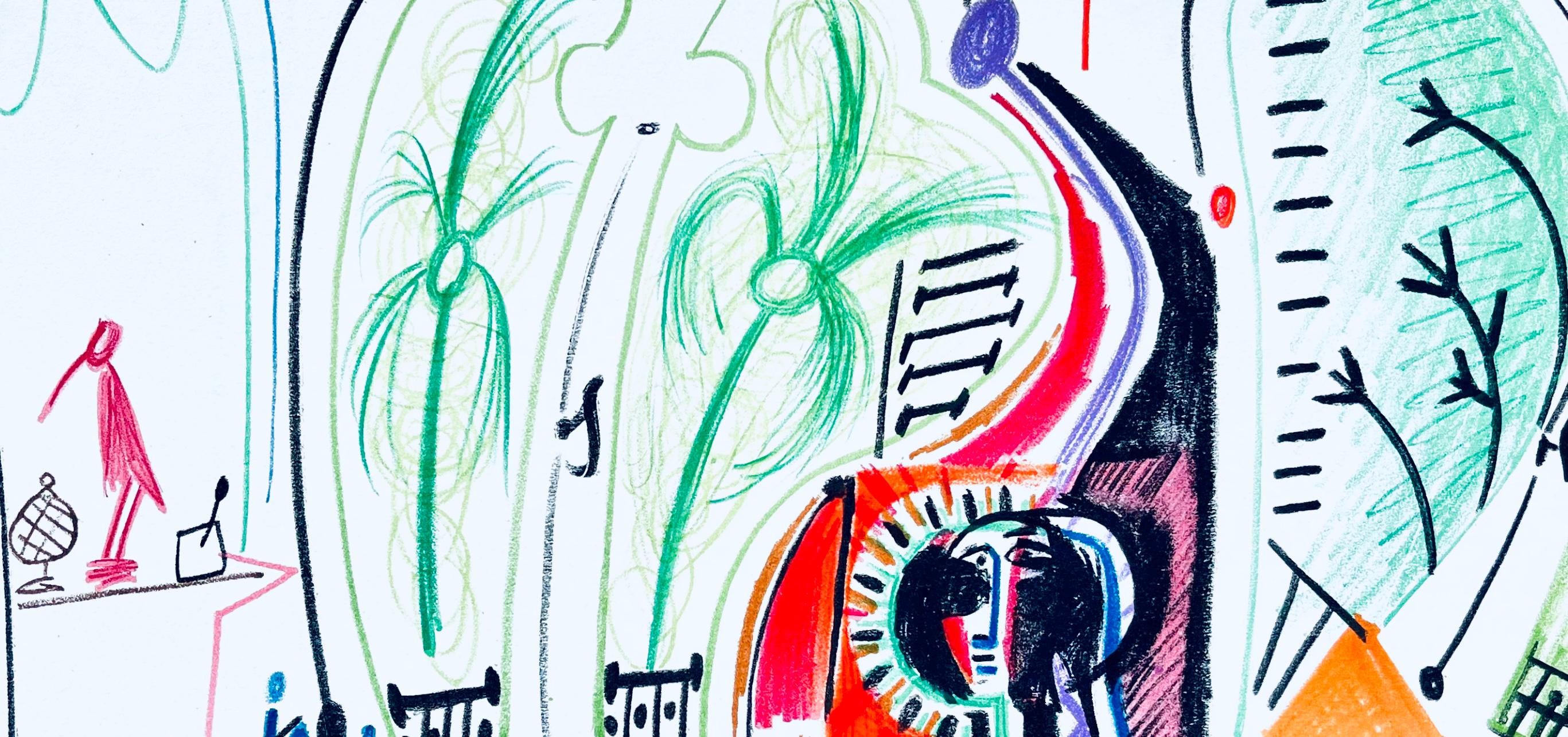 Pablo Picasso, Composition (Cramer 101), Carnet de la Californie, Limited Edition Lithograph
