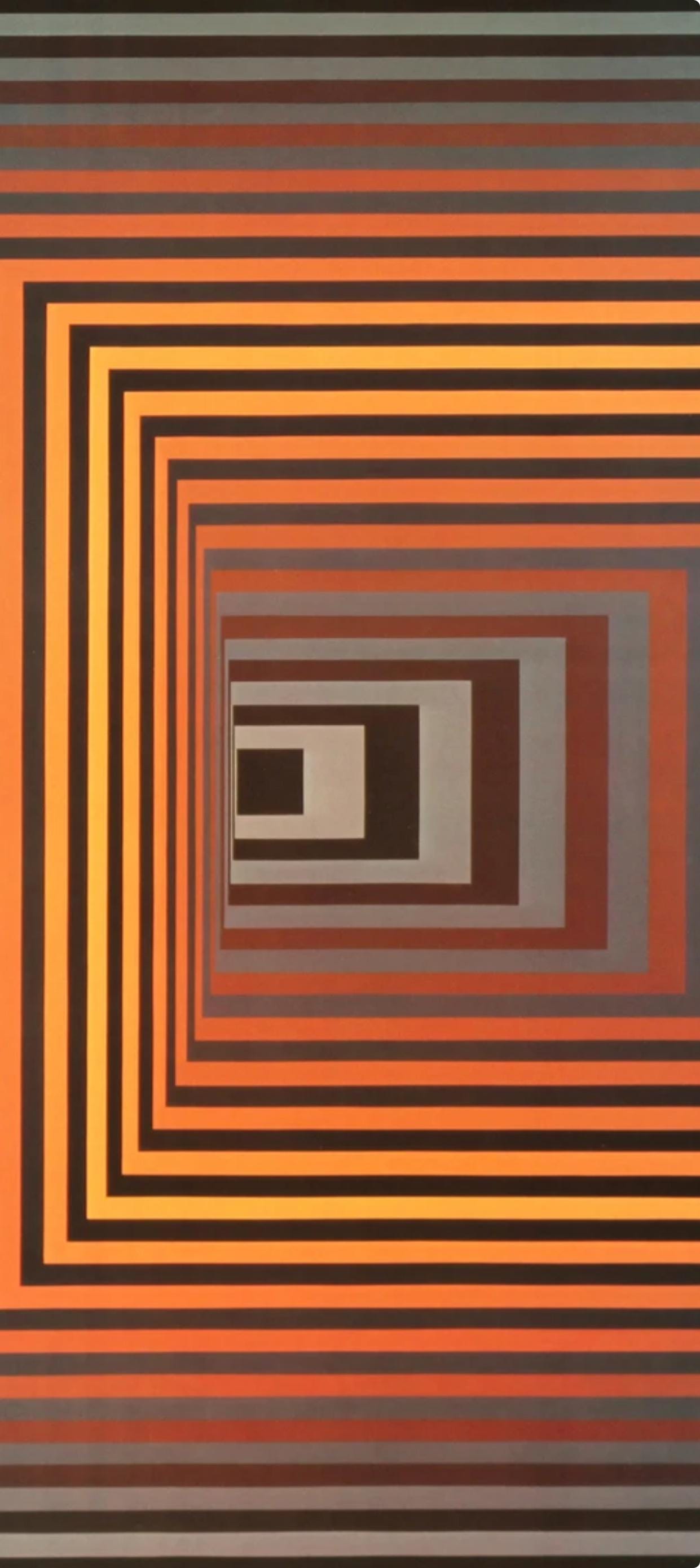 Victor Vasarely, Composition, Progressions I, Limited Edition Héliogravure