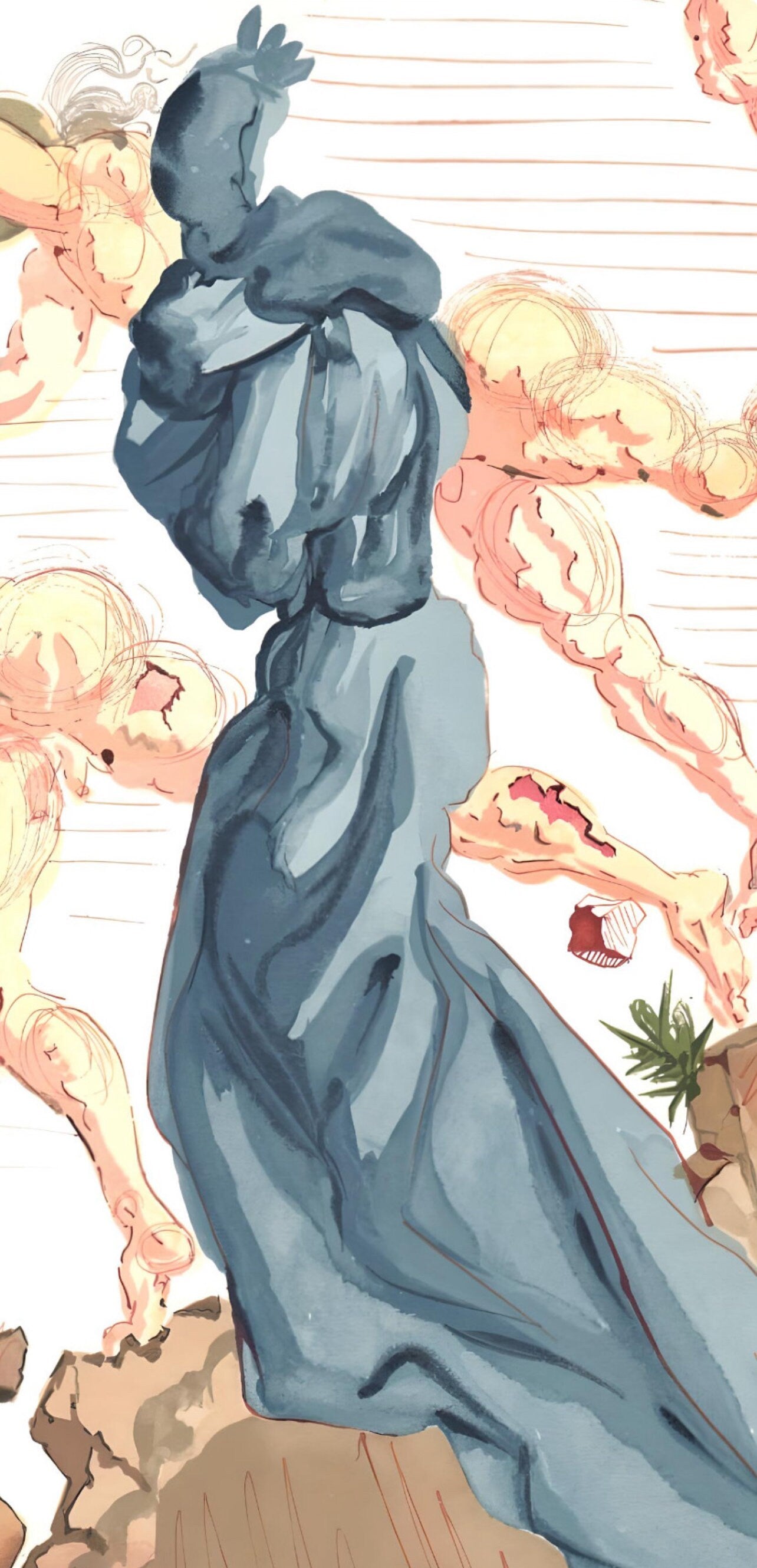 Salvador Dali, The Seducers (Michler/Löpsinger 1039-1138; Field 189-200), La Divine Comédie, Limited Edition Woodcut