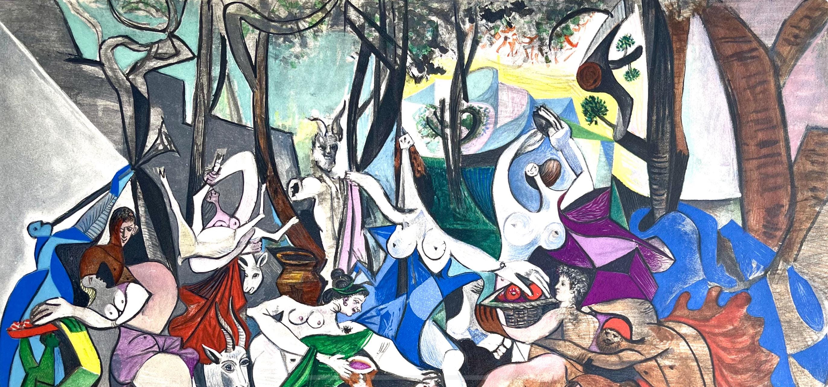 Pablo Picasso, Composition (Cramer 88), Dans l'Atelier de Picasso, Limited Edition Lithograph