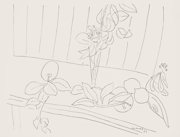 Henri Matisse, Série M, var. 5 (Duthuit 9), Henri Matisse, Dessins, Thèmes et variations, Limited Edition Lithograph